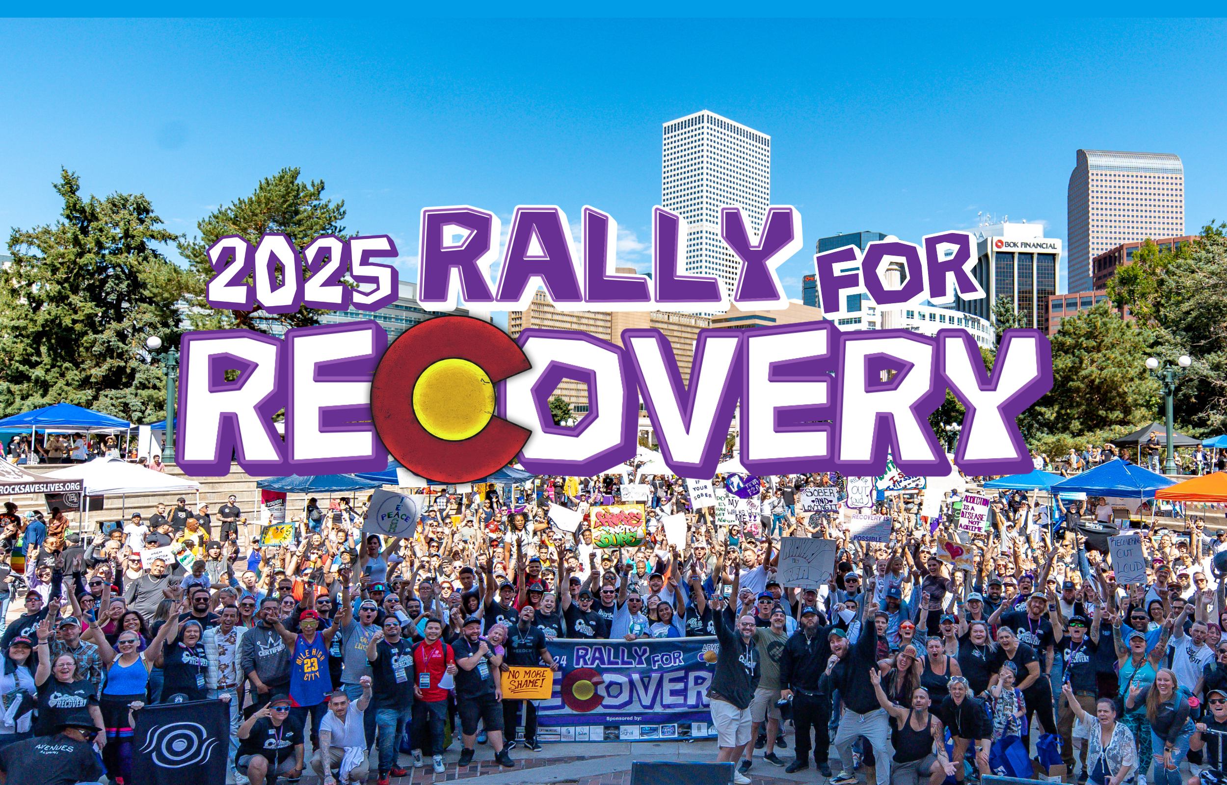 Rally for Recovery 2025 event at Civic Center Park